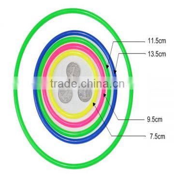 Mixing colored plastic ring, children game o rings