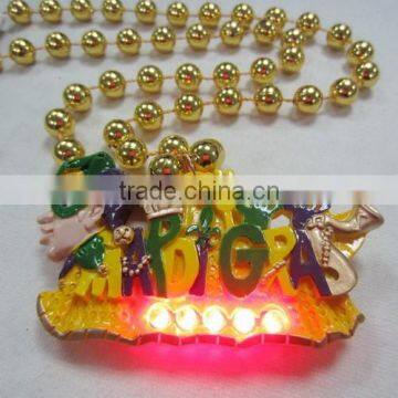 Light Up Beads Necklace Mardi Gras Beads Wholesale Round Beads