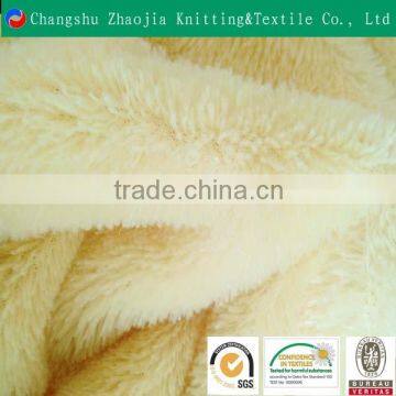 Polyester plush velvet fabric for blankets china wholesale market