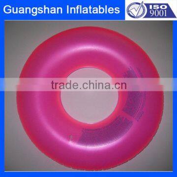 minimalist pink inflatable swim ring