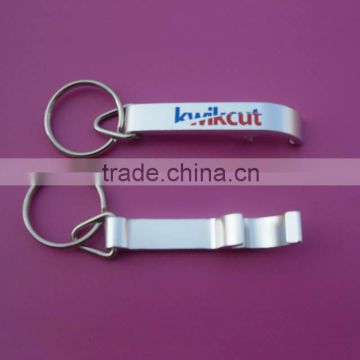 printing logo aluminum sublimation business key chain bottle opener