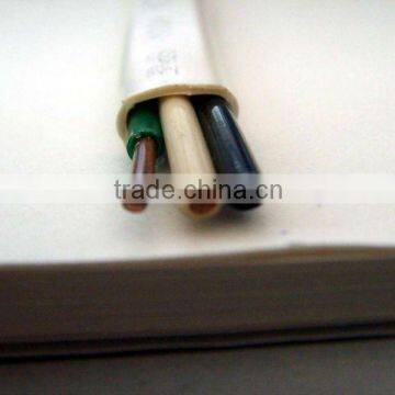 Flexible Flat Type Electrical Cable with PVC Insulation