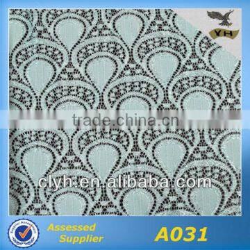 Newest fashion floral embroidery lace fabric for lady's dress for garment