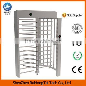 Pedestrian Access Control System Waterproof Full Height Manual Turnstile Barrier Gate