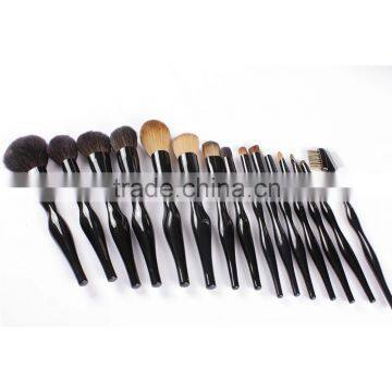 2016 New arrival high end 15pcs body curve brush set foundation brush makeup tools