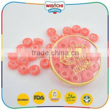 New product soft orange flavors ring shaped candy for family