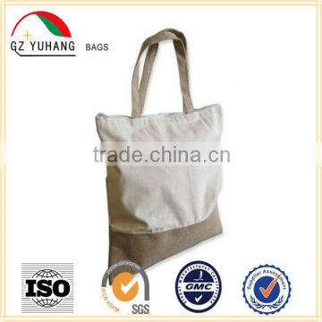 Two Tone jute /cotton Bag