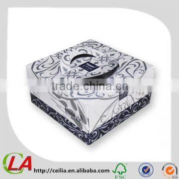 Die Cut Handle Paper Board Big Cake Packing Boxes