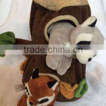 plush pet house toy/animal tree hole for animal toy/plush tree house