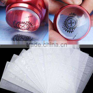 Design Set Nail Art Polish Manicure Transparent Printing Template photo-2