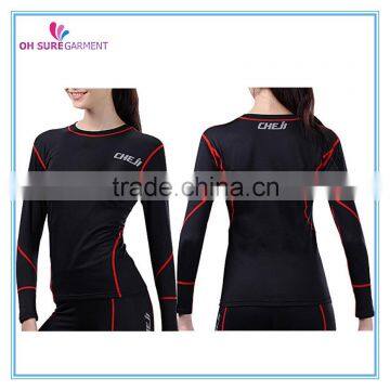 long sleeve t shirt, sports t shirt, compression t shirt for lady