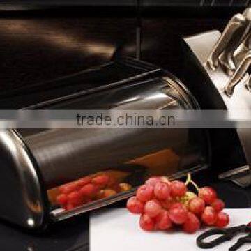 stainless steel mirror bread box