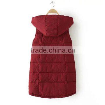 Woman Clothing Contemporary Hooded Jacket Cotton Vest photo-5