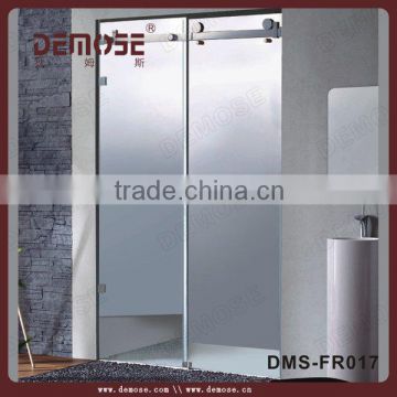 garden luxury steam shower room | shower screen with frosted glass