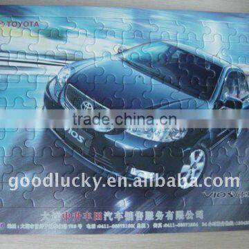 Promotion car gifts for jagsaw paper cardboard puzzle