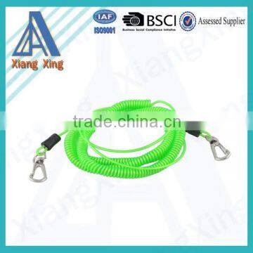 High quality long colorful spiral coil lanyard cable