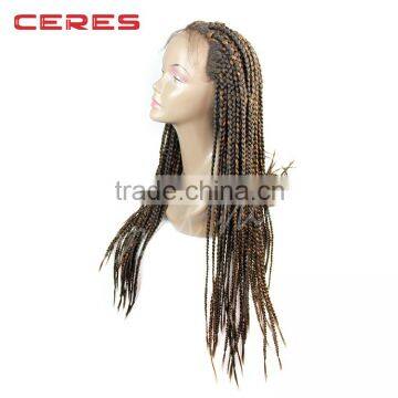 2016 Fashional Lace Front Braided Wig Afro American Kinky Twist Braided Lace Wig photo-3