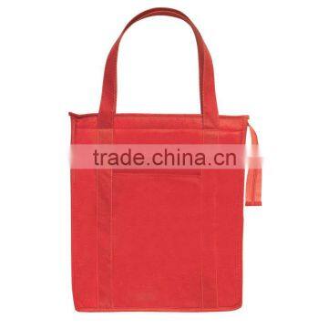 Non-Woven Insulated Shopper Tote Bag-Red