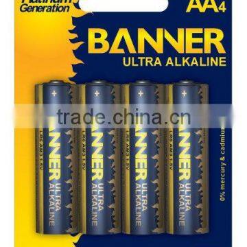 Ultra Alkaline AA battery