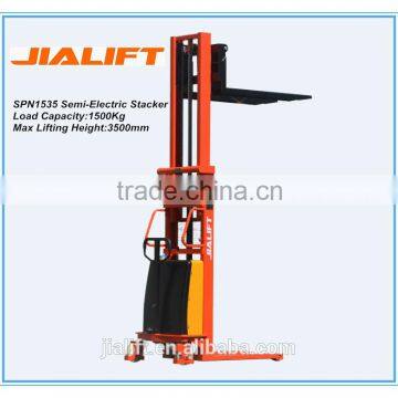 Jialift 1500Kg Semi-Electric Stacker SPN1535