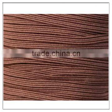 custom skinny elastic 1/8" brown elastic