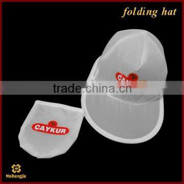 China supplier hot sell logo Waterproof nylon folding hat