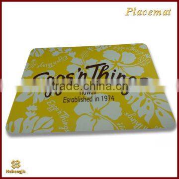 Customized advertising plastic tablemat