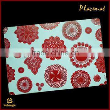 Customized Red flowers pattern pp desk mat