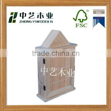 Wooden wall hanging key box suitable for home wall decoration