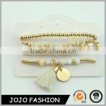 2016 Latest fashion jewelry promotional small bracelets set for gift