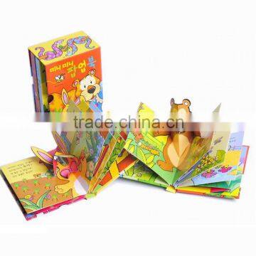 Pop up children book printing, die cut children book printing