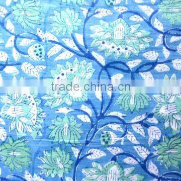 RTHCFC -1 Natural Hand block printed Cotton Fabric 100% Vagetable Dye Running Fabric wholesaler and manufacturer Indian