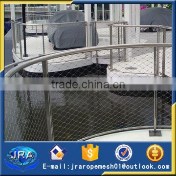 exhibition room inox safety protecting rope mesh