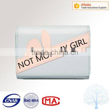 Bifold fancy rabbit wallet for young lady in multi color
