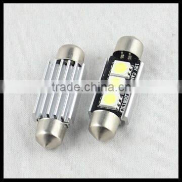 39mm 3 SMD 5050 Pure White Dome Festoon CANBUS Error Free Car 3 LED Light c5w led Lamp auto Bulb 12V led