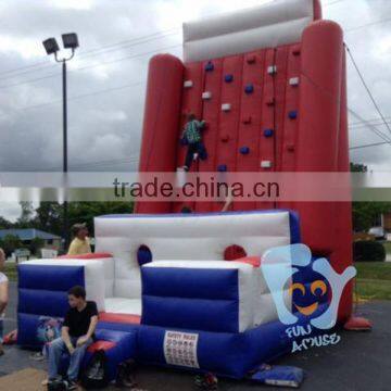 Inflatable Water Rock Pool Slide With Climbing Wall photo-2