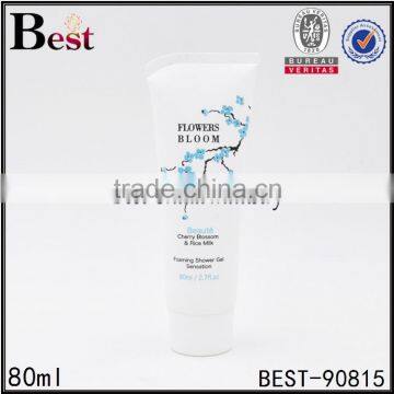 250ml plastic tube white colored plastic tube cosmetic bottle