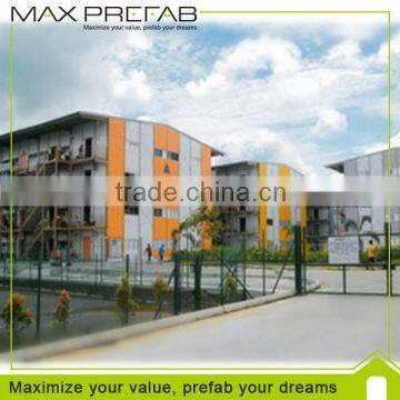 light steel stucture four storeys stylish prefabricated house