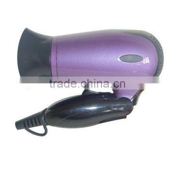 ionic travel folding steam hair dryer with DC motor & over heat protection