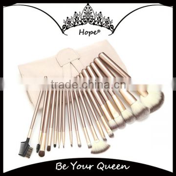 18pcs Custom Light Golden Makeup Tool Set China Suppliers