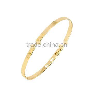 Memories Bangles With Customize Design Word 'NAMASTE' With 4mm/7mm Width photo-3