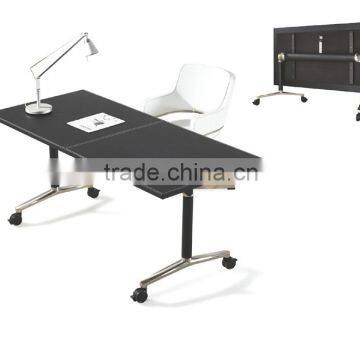 Modern rectangle MDF and PVC cover office table , folding table (NH2607')