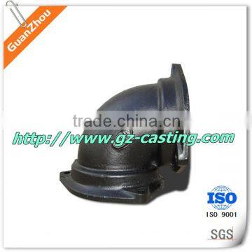 grey iron casting flanged joint pipe elbow