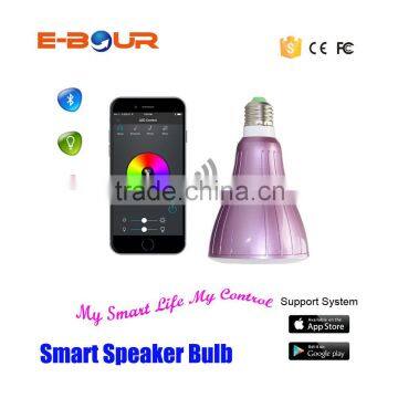 MobilePhone APP Control Bluetooth LED Light Bulb Speaker