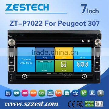 Car dvd player car dvd navigation for Peugeot 307 with Win CE 6.0 system 800MHz MCU 3G Phone GPS DVD BT