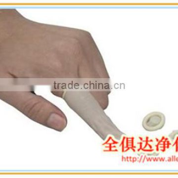 White Roll-type Cleanroom Latex ESD Finger Cot Textured tip type available