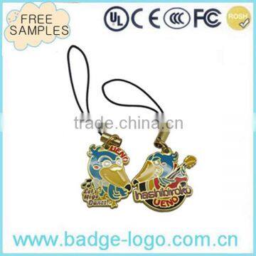 Epoxy Coated Cute Animal Custom Mobile Phone Strap