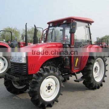 2016 hot selling DQ504 50HP 4WD Paddy tyre farm tractor with cabin