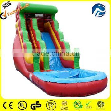 commercial wet/dry slide inflatable , water slides for kids with pool