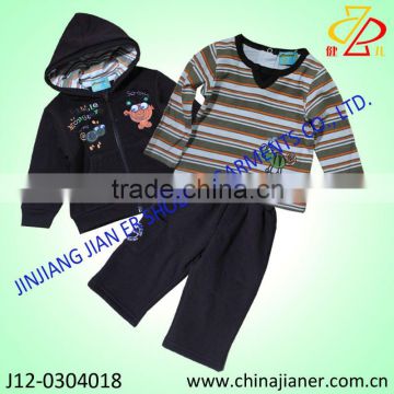 2012 top sale boy winter 3pcs clothing set